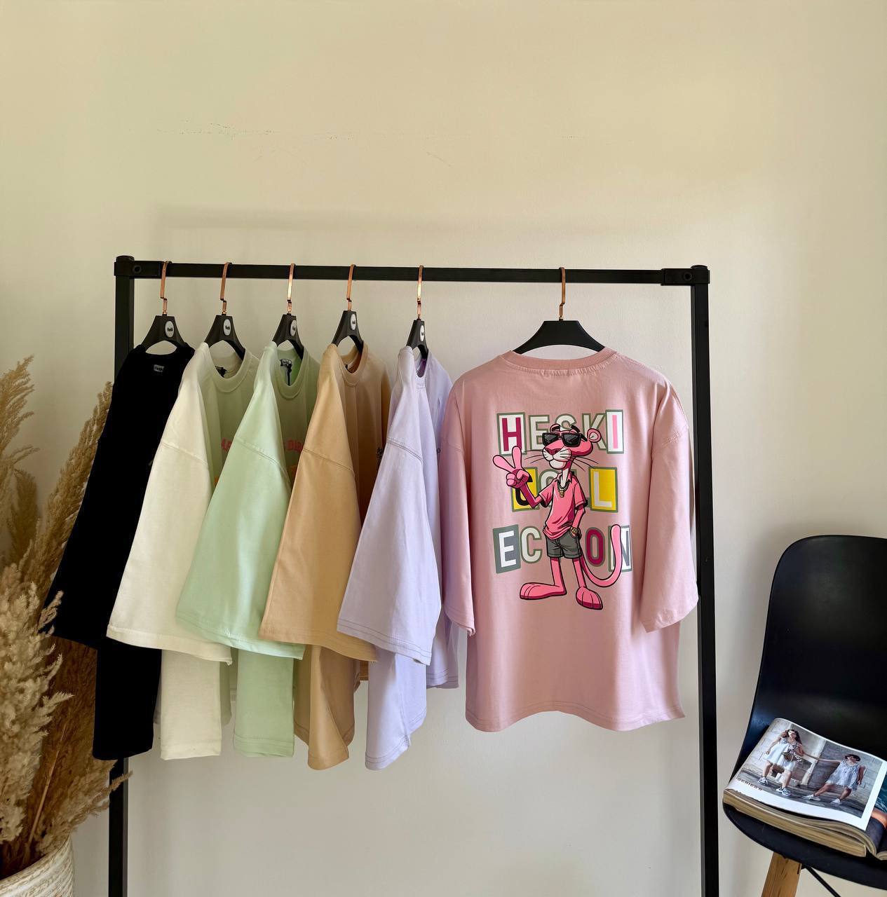 تیشرت پانگ صورتی